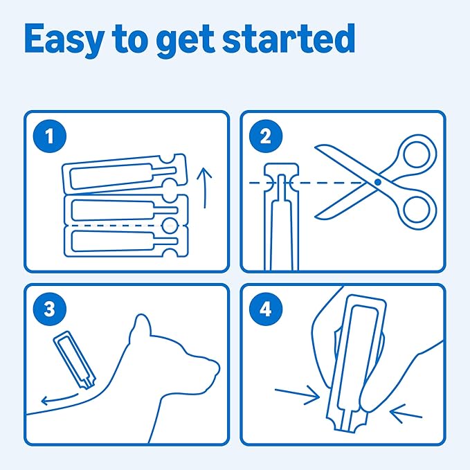 Amazon Basics Flea and Tick Topical Treatment for Medium Dogs (23-44 Pounds), 6 Count, Packaging May Vary