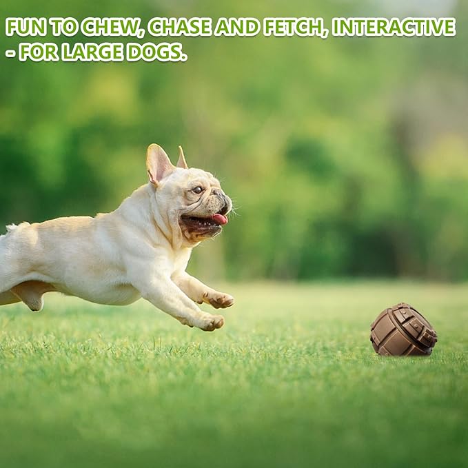 Yipetor Treat Dispensing Dog Toy, Long-Lasting Durable Large Dog Toys, Freezable Fillable Rubber Dog Toys, DIY Interactive Dog Puzzle Play Toy, Holds Kibble, Stopper+Silicone DIY Treat Tray (Small)