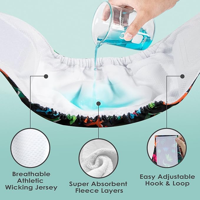 wegreeco Washable Male Dog Belly Band (Stylish Pattern)- Pack of 3 - Male Dog Belly Wrap, Dog Diapers Male (Childlike Creatures, XX-Large)