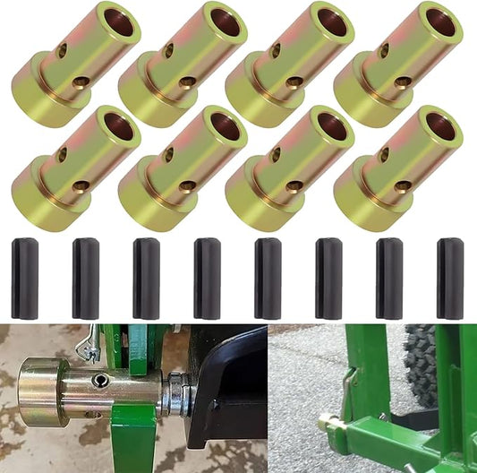 Cat 1 Quick Hitch Adapter Bushings Kit Fit for CateCat 1 Quick Hitch Adapter Bushings Kit Fit for Category 1-3 Point Tractors Use Quick Attach Adapters with Pins (4 Pairs)