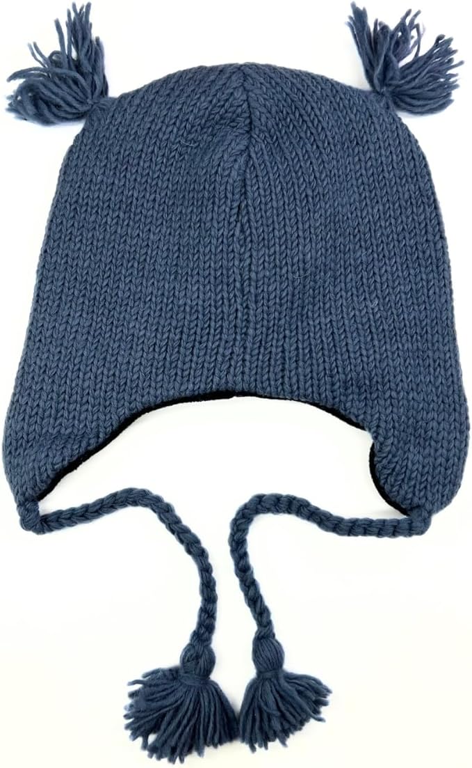 Humble Hilo Hand-Knitted Wool Animal Beanie - Easy Halloween Costume Hat for Anyone, Cute Winter Beanie Hats