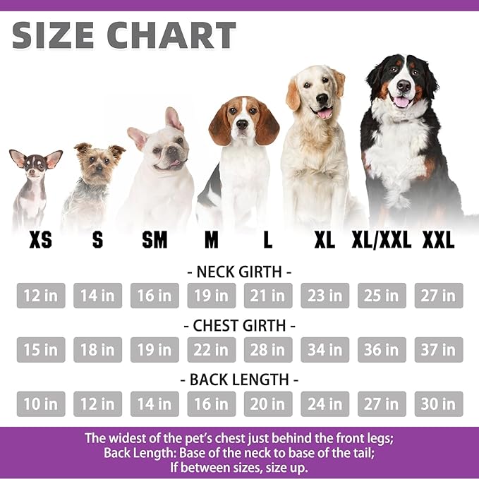 KOOLTAIL Plaid Dog Hoodie for Small Medium Large Dogs - Pet Clothes Sweater with Hat and Pocket for Cold Weather Winter, Warm Soft Dog Hooded Sweatshirt Coat Outfit for Puppy Cats Girls Boys Purple XL