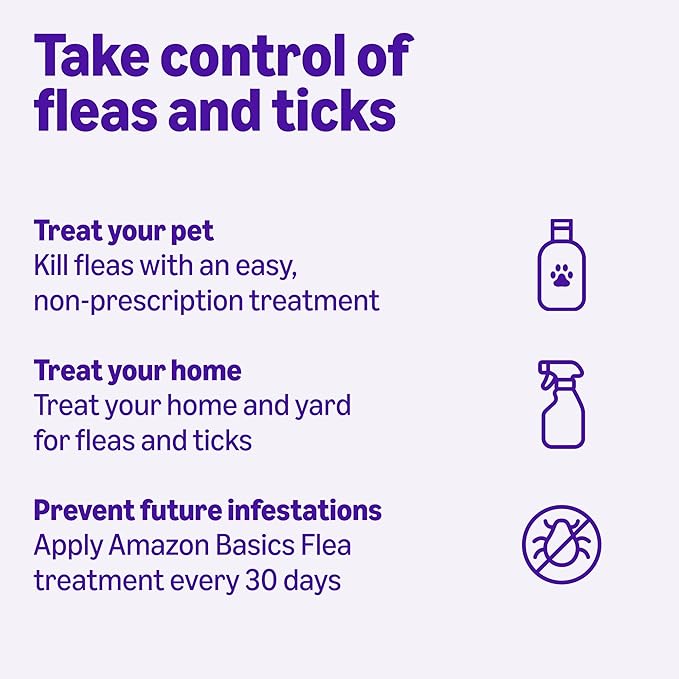 Amazon Basics Topical Flea Treatment for Large Cats (Over 9 Pounds), 4 Count (Previously Solimo)