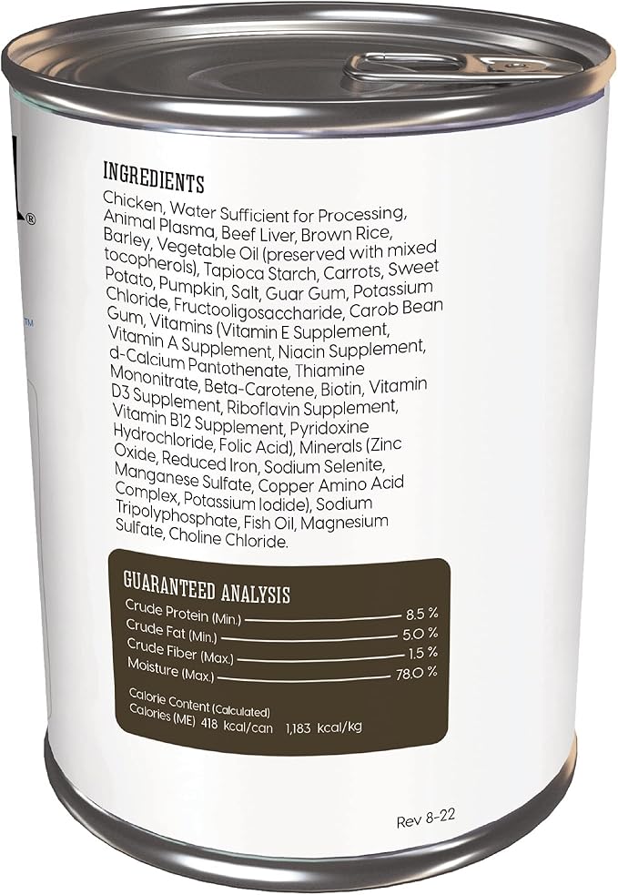 Solid Gold Canned Dog Food for Adult & Senior Dogs - Nutrientboost Hund-N-Flocken Made with Real Chicken and Healthy Whole Grains - High Calorie, High Protein Wet Dog Food - 6ct/12.5oz Cans