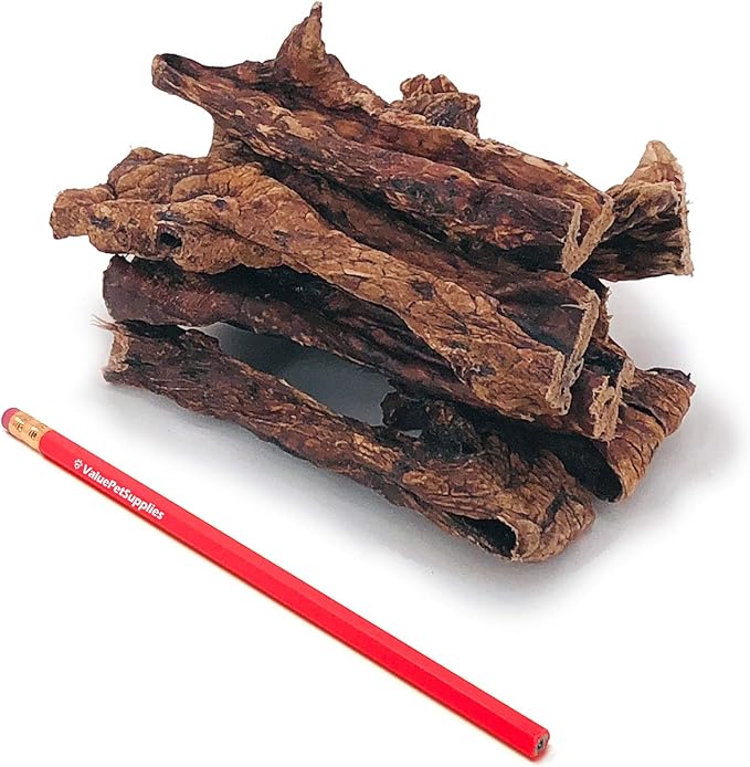 ValueBull Lamb Lung Sticks, Premium 4 Pounds Bulk Pack - All Natural Dog Chews, Grass-Fed, Single Ingredient