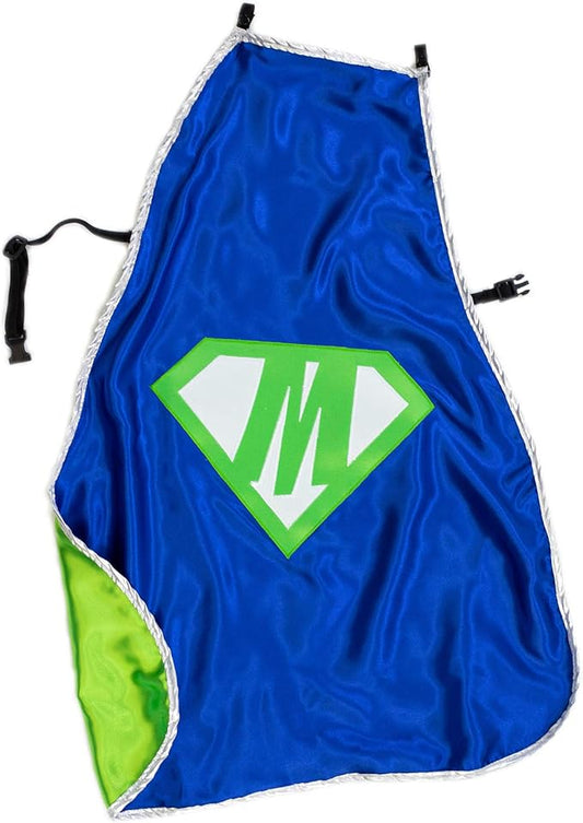 Everfan Personalized Dog Superhero Cape (Small 10" Long (8-12 lbs), Royal Blue)