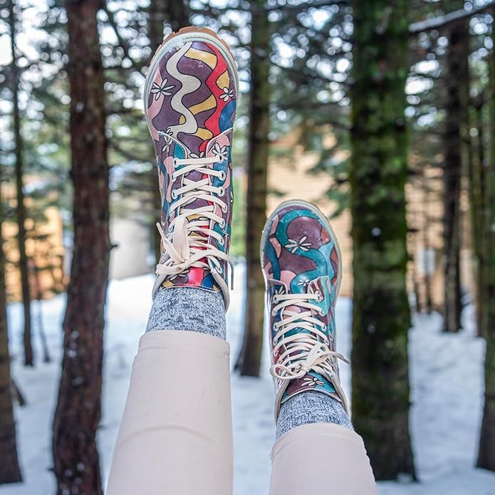 DOGO Long Boots for Women – Vegan Leather and Unique Design Womens Winter Boots, Comfortable and Stylish Womens Boots