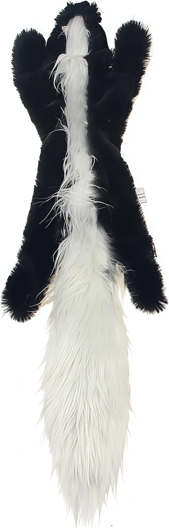 Squeaky Plush No-Stuffing Dog Toys, 4-Pack Animal Set, Fox Tiger Skunk Raccoon, Small & Medium Dogs