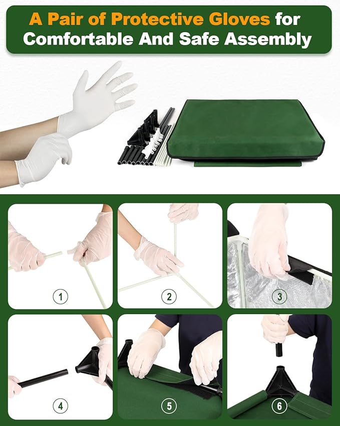 Weatherproof Heated Cat House for Outdoor in Winter, Heated Cat Bed Kitty Shelter with Cat Heating Pad, Insulated & Safe Escape Door, Warm House for Outside Stray Cat(Green, 17.7"x25.5"x17.9")