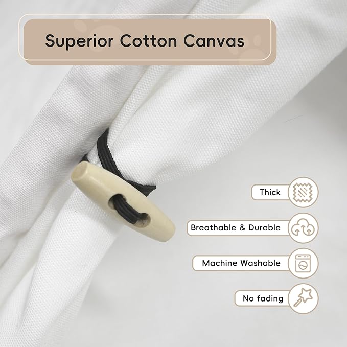 Pet Teepee Tent for Small Dogs or Cats, Protable Puppy Sweet Bed, Dog/Cat House with Thick Washable Cushion(Striped,28in)