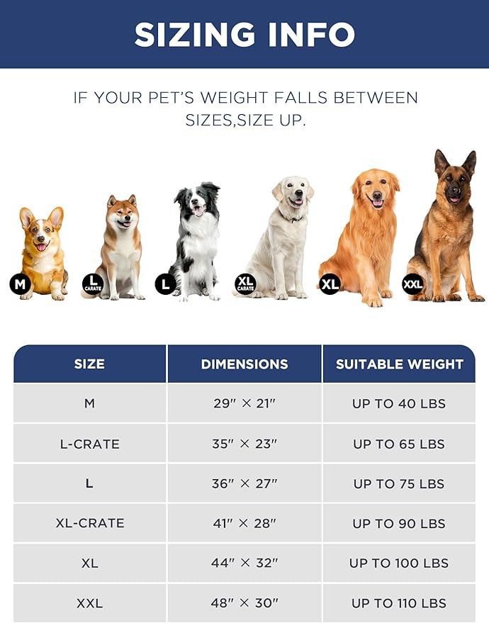 Joydeco Low Profile Dog Crate Mat Reversible Bed Pad, Washable Dog Pad Mat with Ultra Soft Fleece, Compact Design Kennel Beds Mats for Extra-Large Medium Small Pets, 41" x 28" Gray