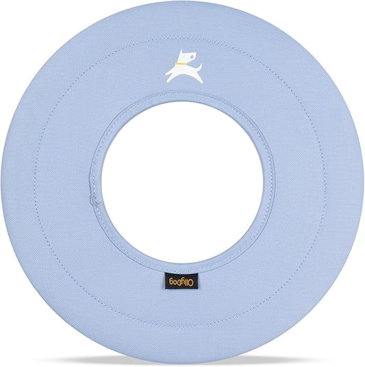 OllyDog Super Flyer Dog Frisbee Toy, 11" – Durable, Lightweight & Water-Resistant Flying Disc – Soft on Teeth & Gums – Floats on Water – Outdoor Fetch Toy for Medium & Large Dogs (Blue Heron)