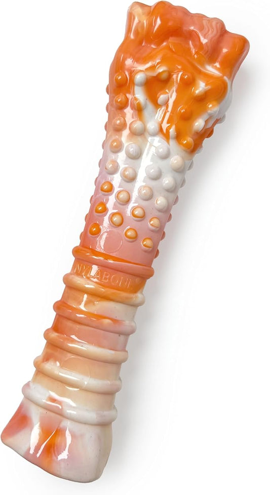Nylabone Limited Edition 70th Birthday Textured Bone Power Chew Toy for Dogs, Durable & Tough Dog Toys for Aggressive Chewers, Roasted Chicken Flavor, X-Large Dogs - 50+ lbs (1 Count)