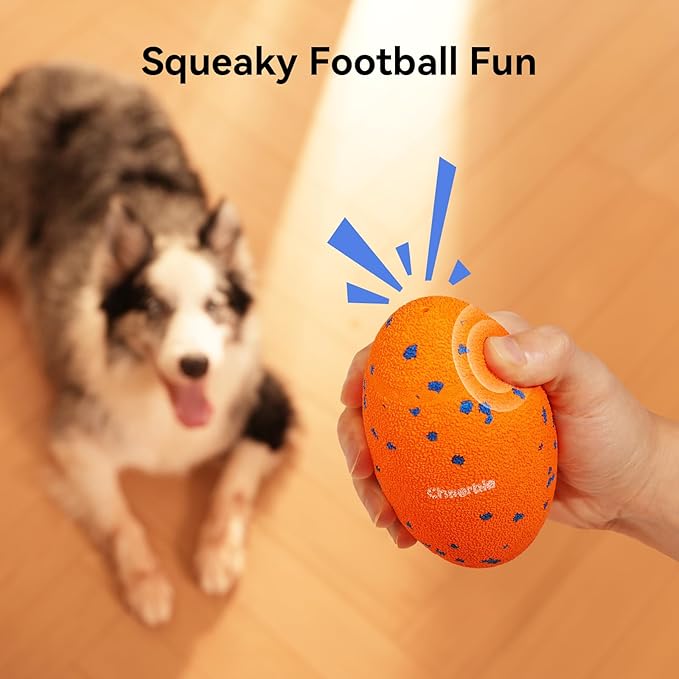 Cheerble Smart Interactive Dog Toy, Wicked Rugby, Squeaky Dog Toy Football, Automatic Moving, Bouncing, and Rotating, E-TPU Material, Bouncing Fetch Toy for Indoor/Outdoor Use and Small to Large Dogs