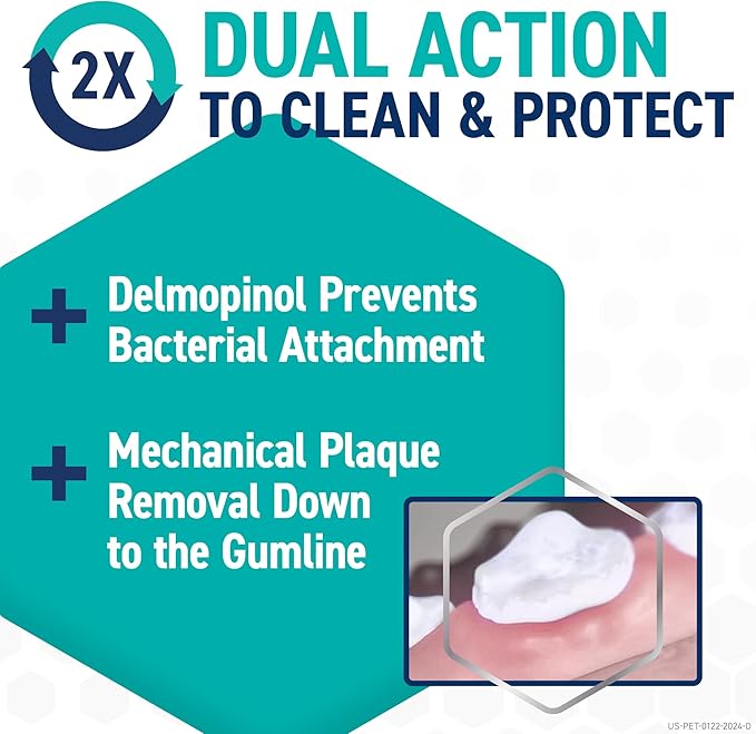 ORAVET Dental Chews for Dogs, Oral Care and Hygiene Chews (Medium Dogs, 25-50 lbs.) Purple Pouch, 30 Count