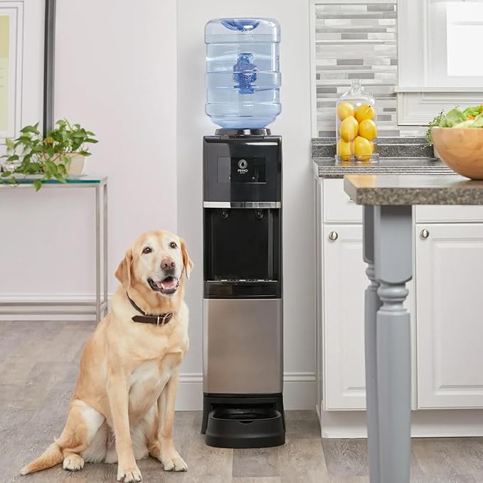 Primo Easy Top Loading Water Dispenser with Pet Station for Cat and Dog