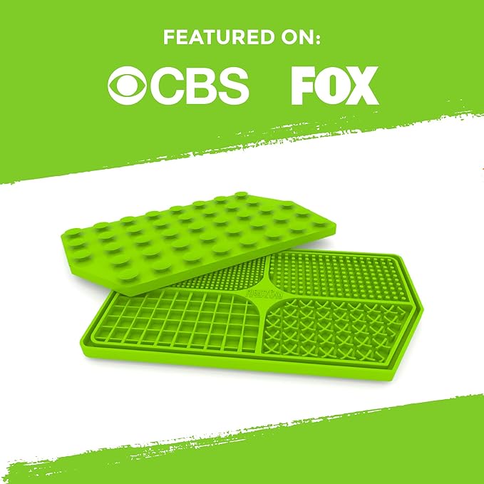 Mighty Paw Dog Lick Pad - BPA-Free Silicone Mat - Anxiety Relief, Dental Health Support, Easy Grooming, Slow Feeding, Dishwasher Safe