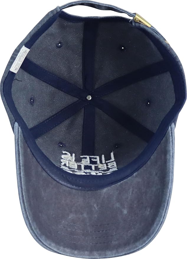 Life is Better with Dogs Hat for Men Women, Funny Adjustable Embroidered Animal Gifts Baseball Cap