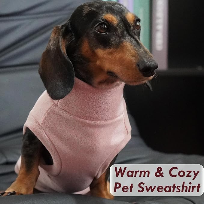 2 Pack Dog Sweaters Winter Fleece Sweatshirt Stretchy Vest Pullover for Dogs Clothes Warm Pet Pajamas Christmas for Meidum and Large Dogs