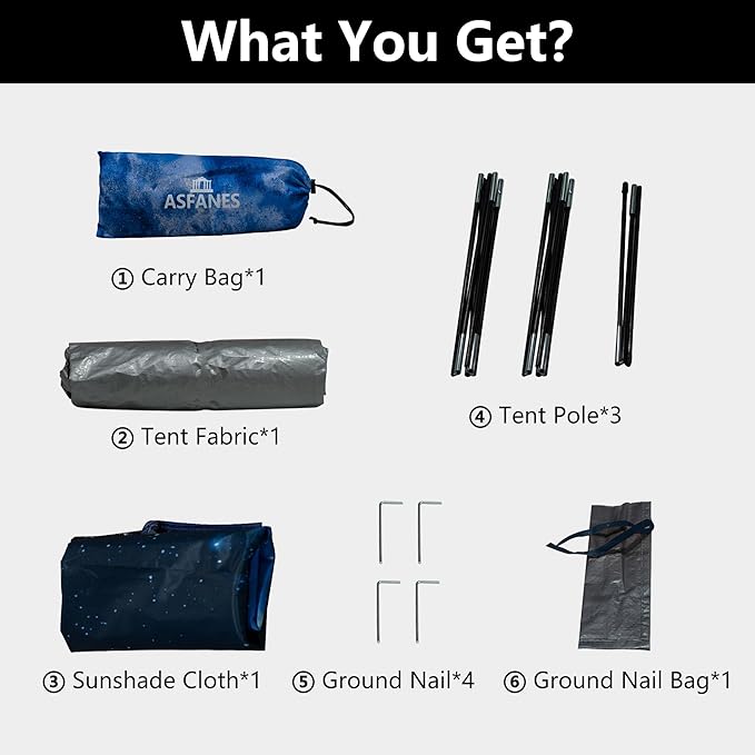 Outdoor Waterproof Pet Camping Tent, Cave Bed for Indoor Cats and Small Dogs, Portable Cat House Dog House, 21.6x21.6x14.9'', Navy Blue, S.