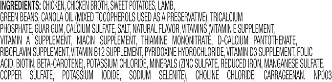 Nature's Recipe Grain Free Chicken & Lamb Recipe in Savory Broth Wet Dog Food, 2.75 oz. Cup, 12 Count
