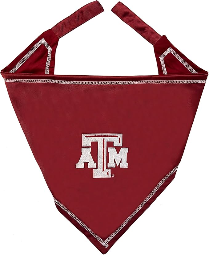 Pets First NCAA Texas A&M Aggies TIE Bandana, Size Small/Medium. Dog Bandana Scarf Bib for Pet Cat Dog. The Ultimate Game-Day, Party Bandana