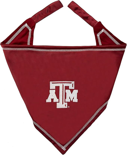 Pets First NCAA Texas A&M Aggies TIE Bandana, Size Large/X-Large. Dog Bandana Scarf Bib for Pet Cat Dog. The Ultimate Game-Day, Party Bandana