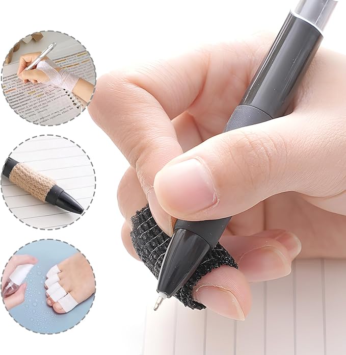 OK TAPE Self Adherent Cohesive Bandages Wrap - 24Packs, 1" x 5 Yards, Non-Woven Self Adhesive Bandage Wrap for Thumb, Finger, Wrist, Ankle, Vet Wrap Bandages Tape (Mixed Colors)