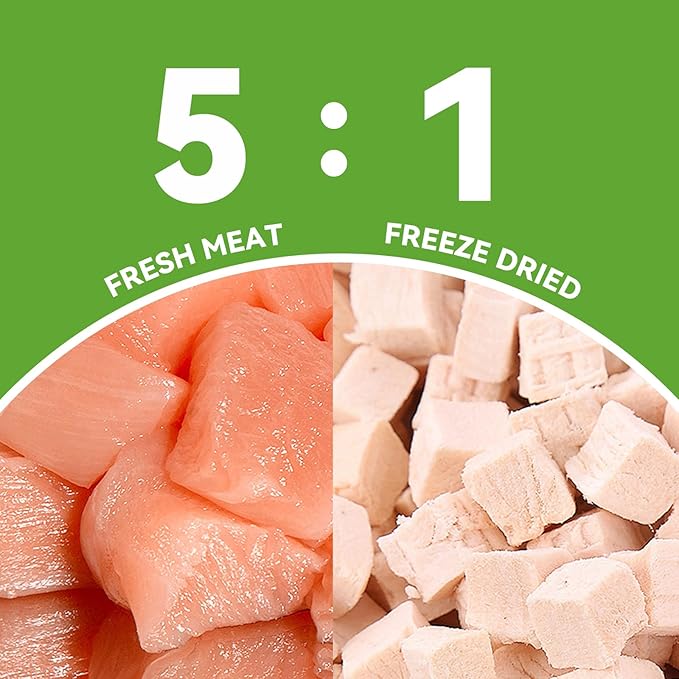 OPET Freeze Dried Cat Treats - Single Ingredient High Protein Pet Food, Healthy Training Snacks, Freeze Dried Chicken Food Toppers for Cats and Dogs, Grain Free (1.76oz)