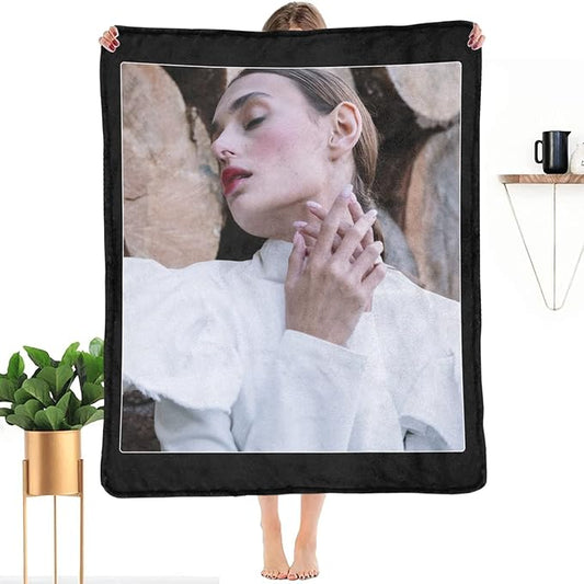 Custom Blanket with Photo, Customized Collage Blankets with Picture Personalized Gift for Lover/Kids/Friends/Family, Customizable Souvenir Home Decor