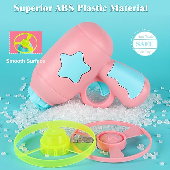 Cat Fetch Toy, Interactive Flying Cat Toy with 36 Propellers, Kitten Tracks Toy for Training Hunting Chasing(only Flying Propellers)