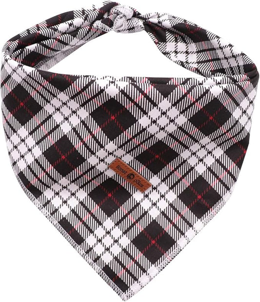 Lionet Paws Dog Bandana Washable Cotton Handkerchief Scarf Triangle Bandana for Small Medium Large Dogs