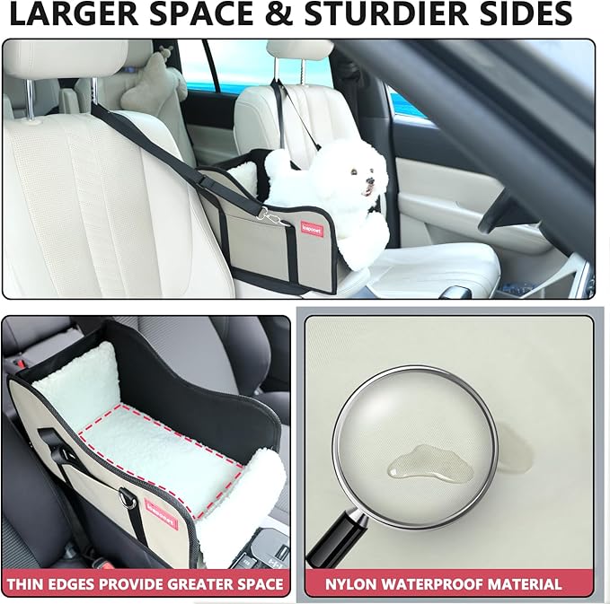 Center Console Dog Car Seat,Console Dog Car Seats for Small Dogs Pet & Cat