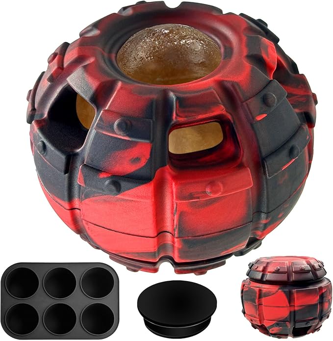 Yipetor Dog Toy, Frozen Dog Treats to Keep Dogs Busy, Interactive Treat Dispensing Dog Toy Puzzle, Interactive Chew Toys for Dog Power Chewer, Durable Rubber-Easy to Clean-Holds Kibble - Large