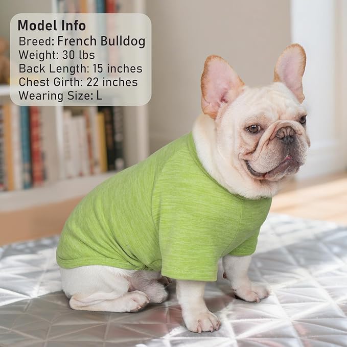 KYEESE 3Pack Dog Sweater Lightweight Dog Sweaters for Small Dogs Male Comfy Dogs Sweatshirt Pet Fleece Sweater with Sleeves Soft Cat Clothes Stretchy Cat Sweaters Pullover Pet Coat for Cold Weather