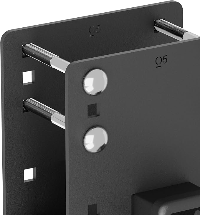 RV Bumper Hitch Receiver, 2" Tow Hitch Trailer, 3500 LBS Capacity Fits 2 inch to 4 inch Rear Beams, Towing Adapter Openning for Camper Cargo Carrier Bike Racks RV Tire Carrier Ball Mounts