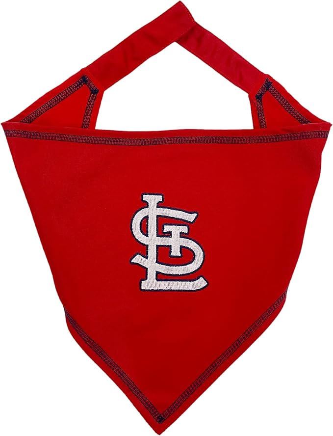 Pets First MLB ST. Louis Cardinals TIE Bandana, Small/Medium. Dog Bandana Scarf Bib for Pet Cat Dog. The Ultimate Game-Day, Party Bandanna, Birthday Event