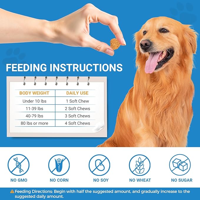 Flea and Tick Prevention for Dogs, 200 Soft Chews Natural Dog Flea and Tick Chewables Oral Flea Supplement for Dogs, Puppy Flea Support - All Breeds & Ages - Chicken Flavor