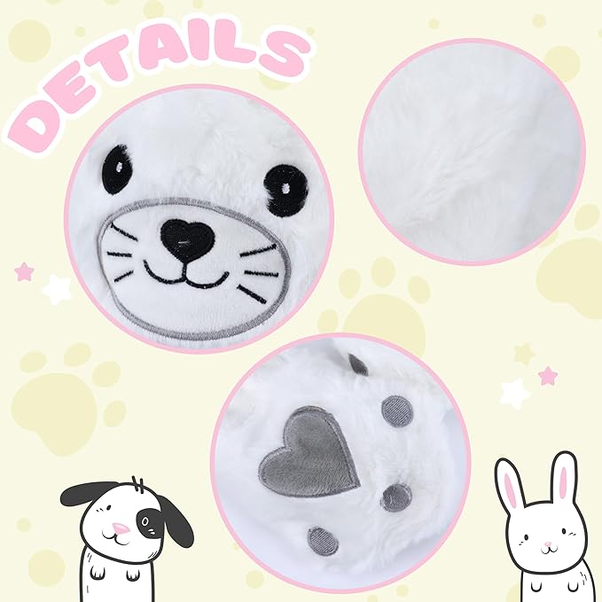 Animal Hat with Ears Moving Jumping Pop Up Beating Hat Plush Holiday Cosplay Dress Up Funny Gift for Kids