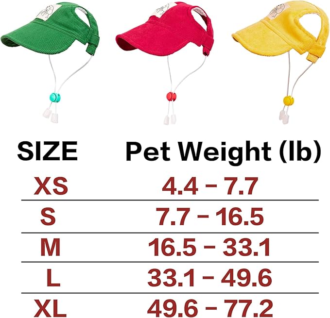 Pet Dog Baseball Cap, Cat Hat, Cat Dog Sun Cap with Ear Holes, Adjustable Puppy Outdoor Sun Hat (Pink, X-Large)