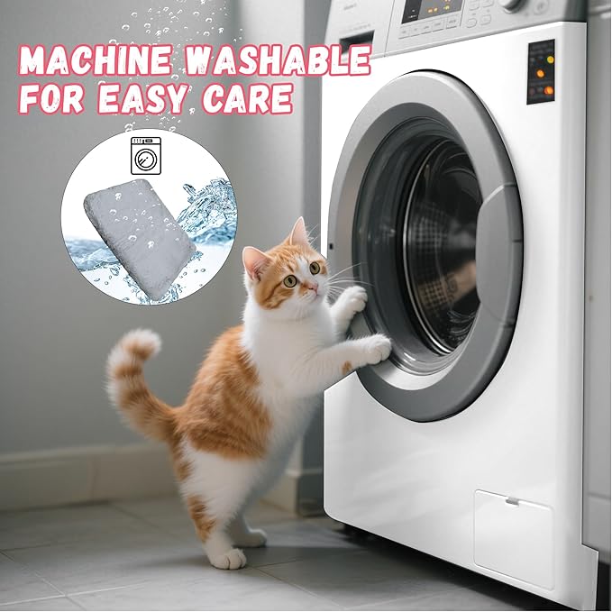 Plastic 2 Story Outdoor Cat House with Soft Mat,Insulated Cat House for Outdoor Cats with Escape Door, Waterproof Outside Cat Shelter, Clean and Assemble Easily