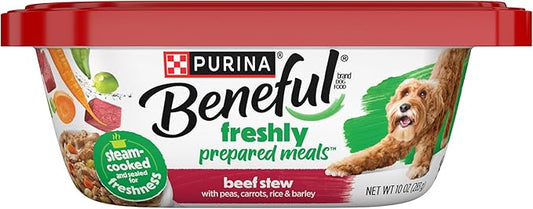 Purina Beneful Gravy Wet Dog Food, Prepared Meals Beef Stew - (8) 10 oz. Tubs