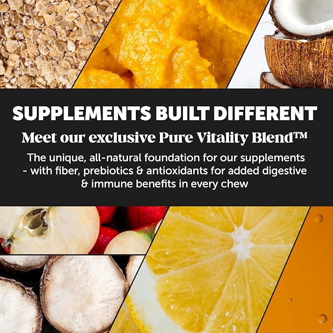 Pet Honesty Probiotics for Dogs - Digestive Enzymes Promotes Gut Health, Dog Probiotics for Bowel Support, Fiber for Regularity, Prebiotics for Immune Health & Gut Flora (Duck, 90 ct)