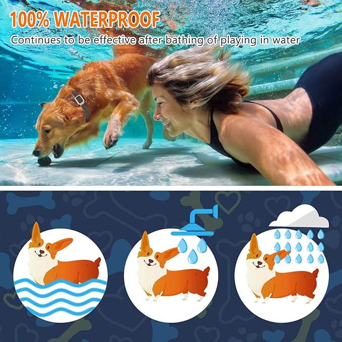 Flea Collar for Dogs and Cats, Dogs Flea and Tick Collar, Pet Flea & Tick Collar Fit of Large Medium Dog and Cat - 25 Inch