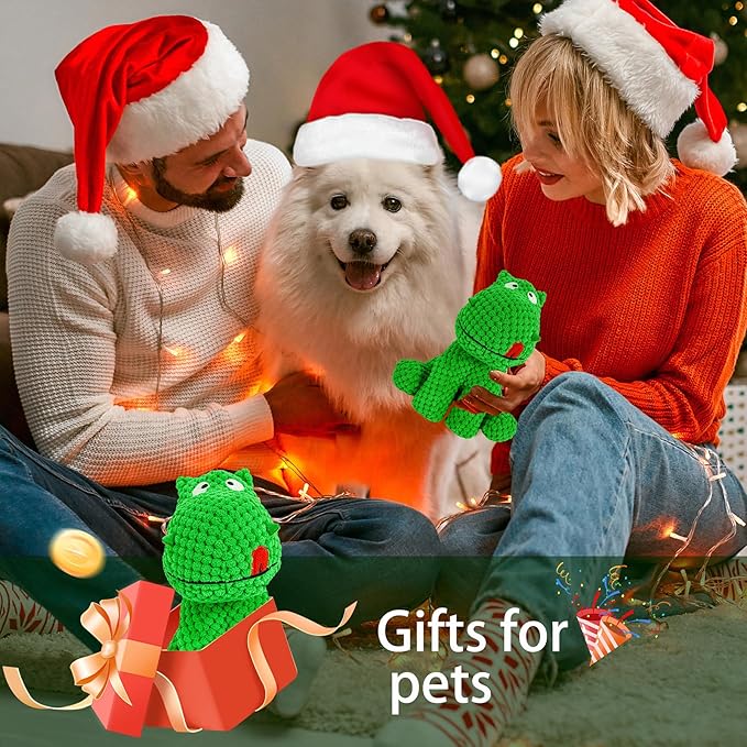 Plush Dog Toys for Large Dogs, Squeaky Dog Toys to Keep Them Busy, Tough Chew Toys for Dogs, Interactive Stuffed Dog Toy for Large Medium Small Breed, Pet Toy