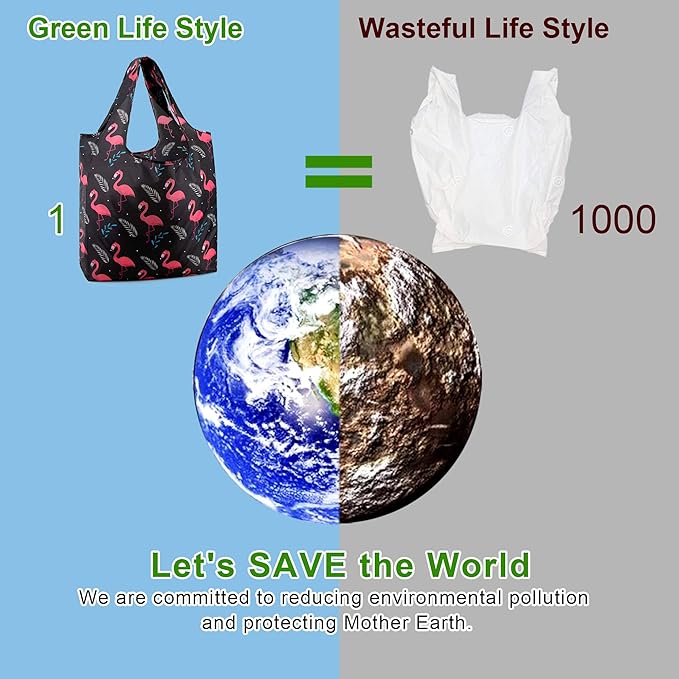 BeeGreen Animal Reusable Grocery Bags Bulk 12 Packs X-Large50LBS, Reusable Shopping Bags Foldable for Groceries, Vegetables, Fruits Watertight Bulk Tote Bags Washable For Women Men