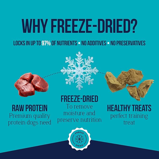 Stewart Chicken Liver Dog Treats, 1.5 oz, ~25 Pieces, Freeze Dried Raw, Single Ingredient, 60% Protein Training Treats or Meal Topper in a Resealable Tub, Grain Free, Gluten Free (Pack of 2)