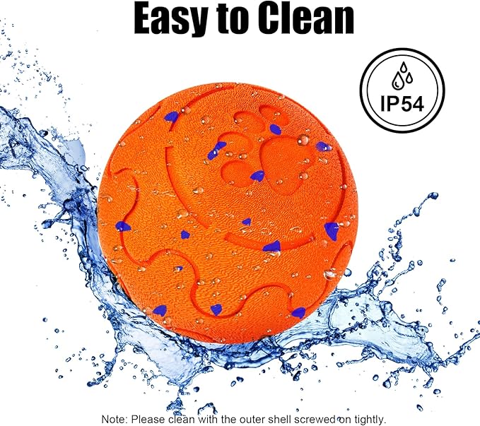 Interactive Dog Ball, Smart Dog Toy for Medium and Large Dogs, Automatic Moving, Rotating & Bouncing, E-TPU Material, IP54 Waterproof, Motion-Activated Dog Stimulation Toy to Keep Them Busy