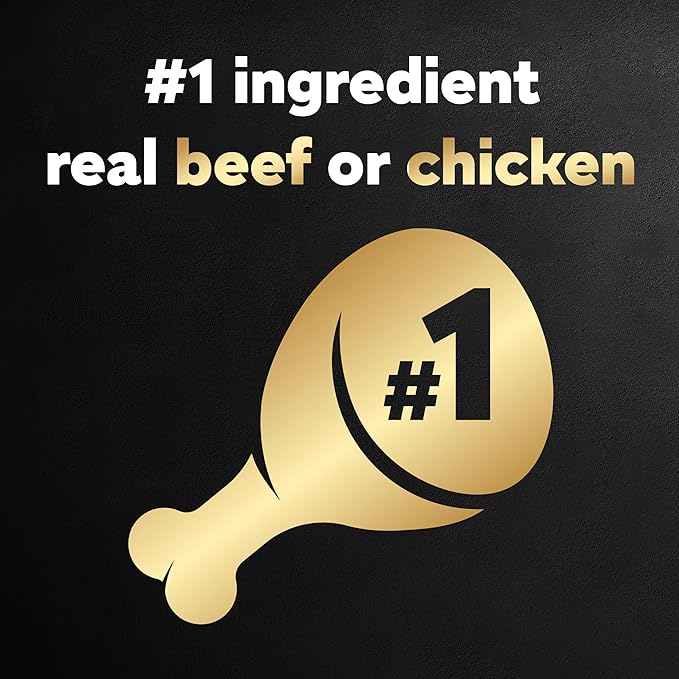 Cesar Wet Dog Food Classic Loaf in Sauce Beef Recipe, Filet Mignon, Grilled Chicken and Porterhouse Steak Variety Pack, 3.5 oz. Easy Peel Trays (24 Count, Pack of 1)