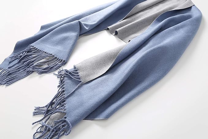 Jeelow Womens Pashmina Shawl Wrap Scarf - Elegant Dressy Evening Poncho Cape for Formal and Wedding Outfits